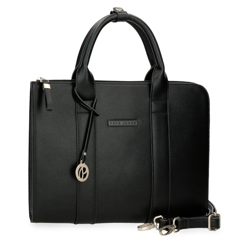 Elegantní taška na dokumenty Pepe Jeans Elia - černá