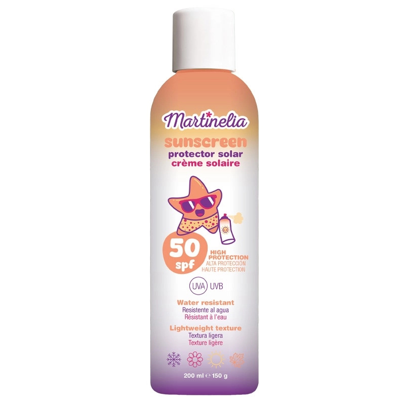 Dětský opalovací sprej Martinelia SPF 50 voděodolný 200 ml - 1 kus