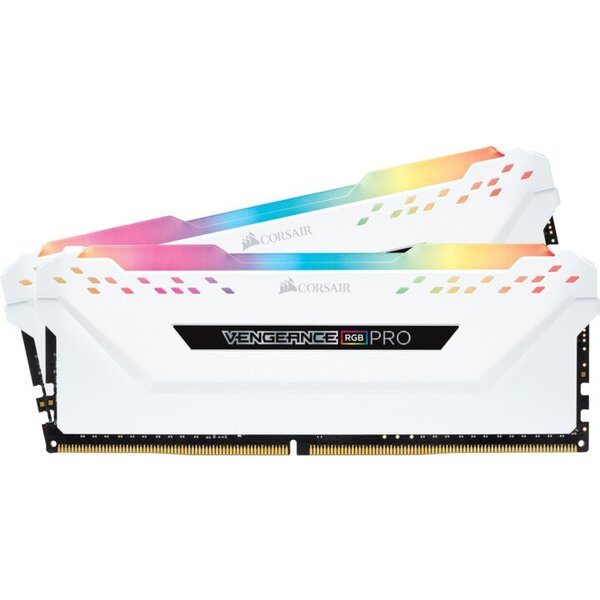 Corsair Vengeance RGB PRO 16GB (2x8GB) DDR4 3200 CL16, bílá CMW16GX4M2C3200C16W Bílá