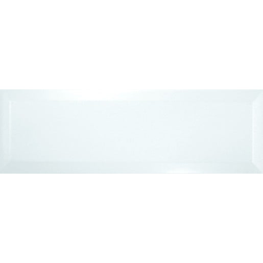 Obklad Ribesalbes Chic Colors blanco bisel 10x30 cm lesk CHICC1296