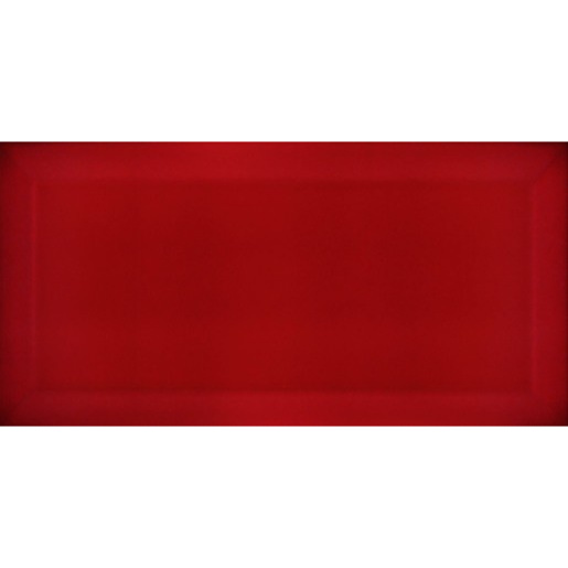 Obklad Ribesalbes Chic Colors rojo bisel 7,5x15 cm lesk CHICC1972