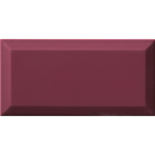 Obklad Ribesalbes Chic Colors malva bisel 10x20 cm lesk CHICC1451