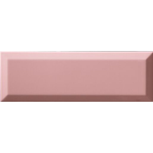 Obklad Ribesalbes Chic Colors rosa bisel 10x30 cm lesk CHICC1468