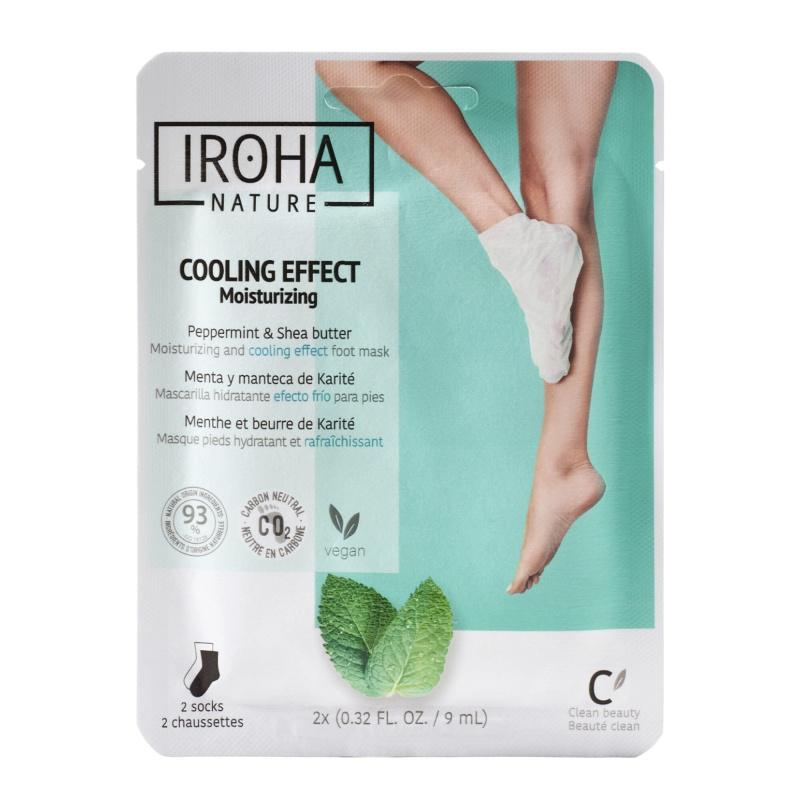 Iroha nature Maska na nohy s mátou peprnou 1 pár