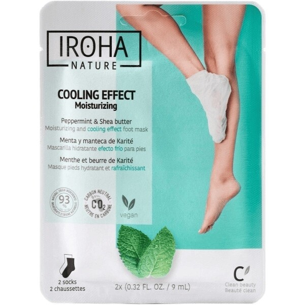 Iroha nature Maska na nohy s mátou peprnou 1 pár