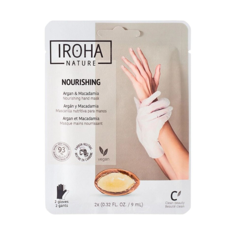 Iroha nature Vyživující rukavice s arganovým olejem 1 pár