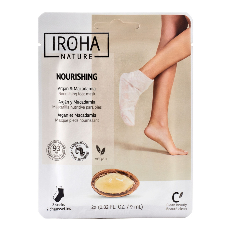 Iroha nature Regenerační maska na nohy Arganová 1 pár