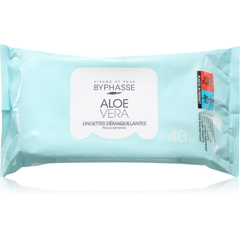 BYPHASSE Aloe Vera odličovací ubrousky na make-up 40 ml