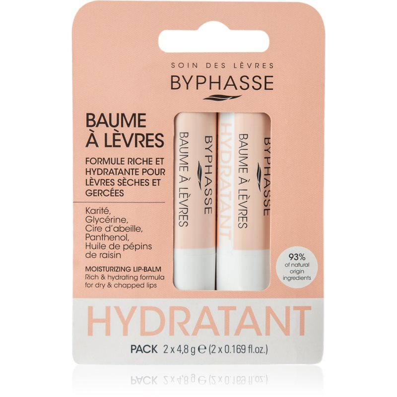 BYPHASSE Hydratant hydratační balzám na rty 2x4.8 g