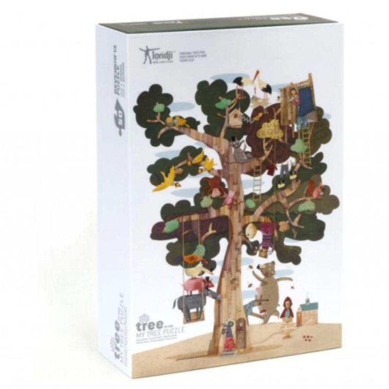 Obojstranné veľké puzzle strom - puzzle z kategorie 15 - 60 dílků