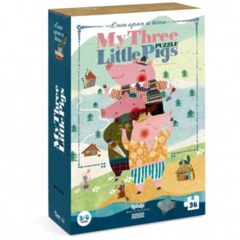 Veľké puzzle Tri prasiatka - puzzle z kategorie 15 - 60 dílků
