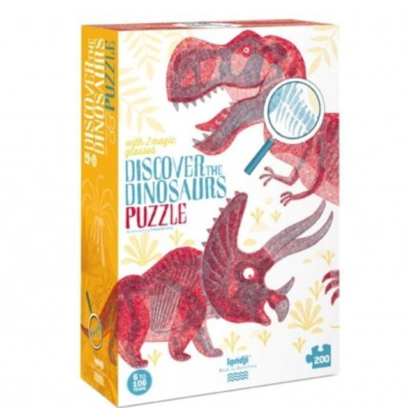 Veľké puzzle Svet dinosaurov - puzzle z kategorie 60 - 300 dílků