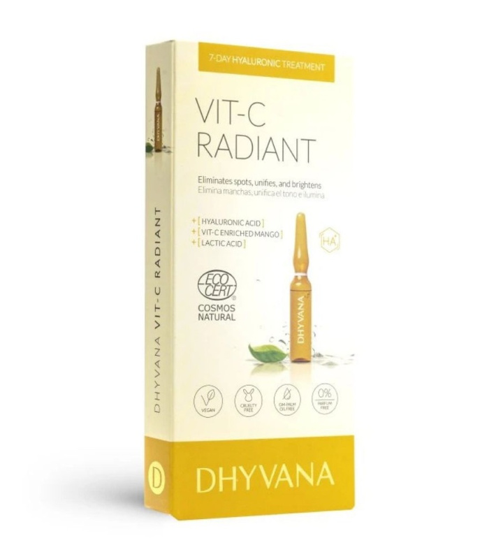 Dhyvana Přírodní rozjasňující sérum Vit-C Radiant 7x2 ml