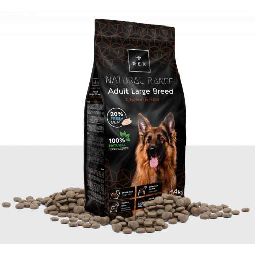 Rex Natural Range Adult Large Breed Chicken & Rice 14kg