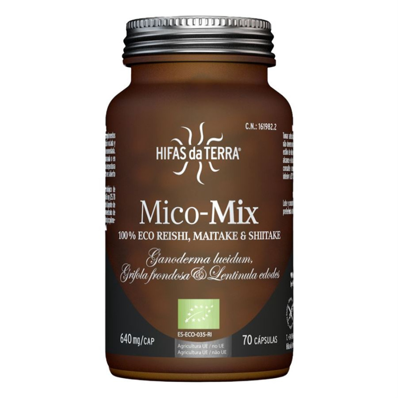 Hifas da Terra Mico-Mix 70 kapslí Bio (Reishi, Maitake, Shiitake)