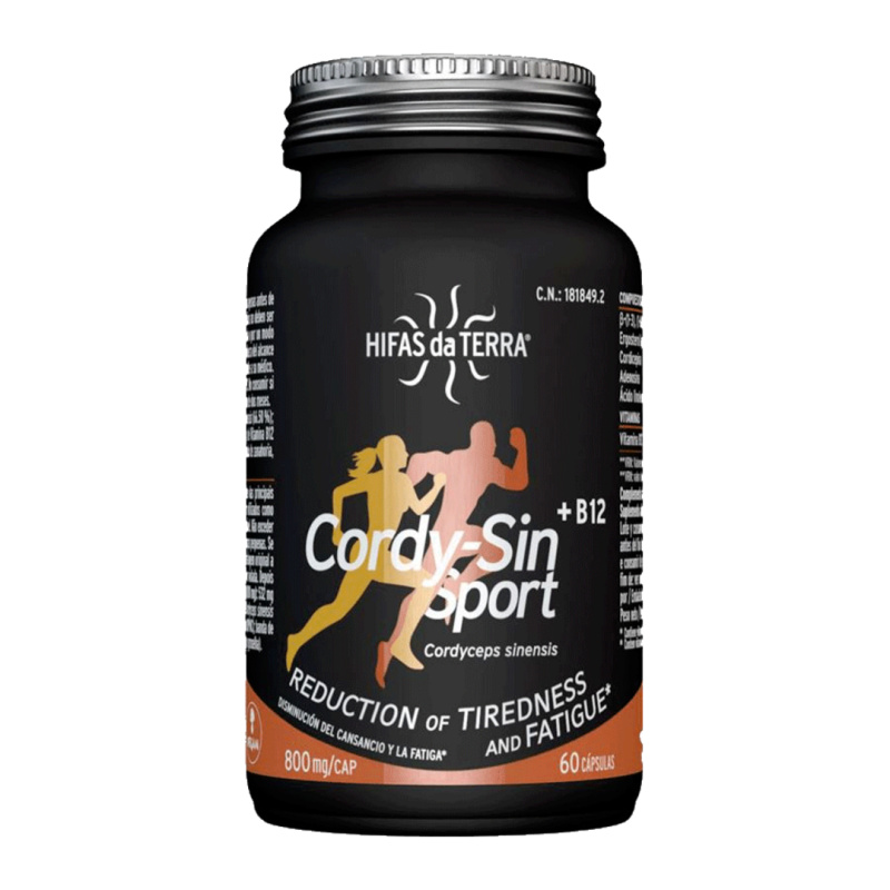 Hifas da Terra Cordy-Sin (Cordyceps) Sport + B12 60 kapslí