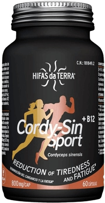 Hifas da Terra Cordy-Sin (Cordyceps) Sport + B12 60 kapslí