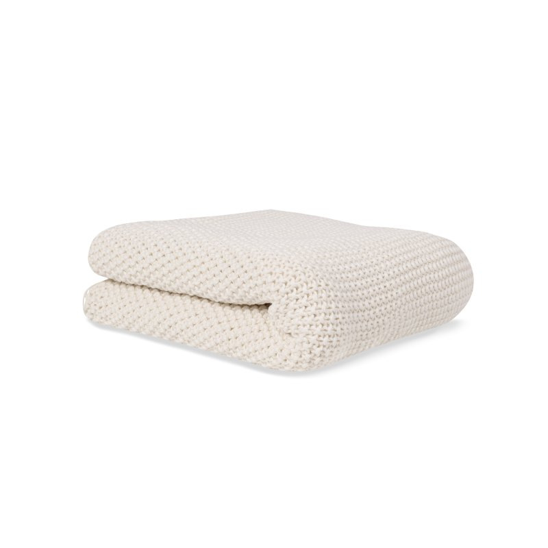 Bonjourbébé dětská pletená deka organická bavlna 70x90cm  Beige