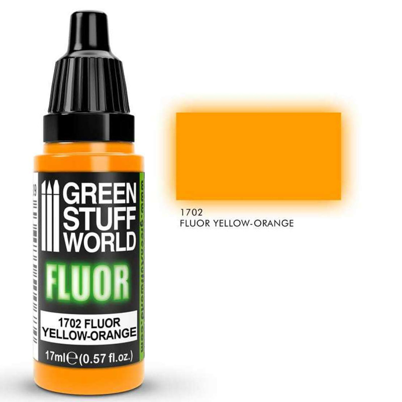 Green Stuff World: Fluor Paint Yellow-Orange (UV)