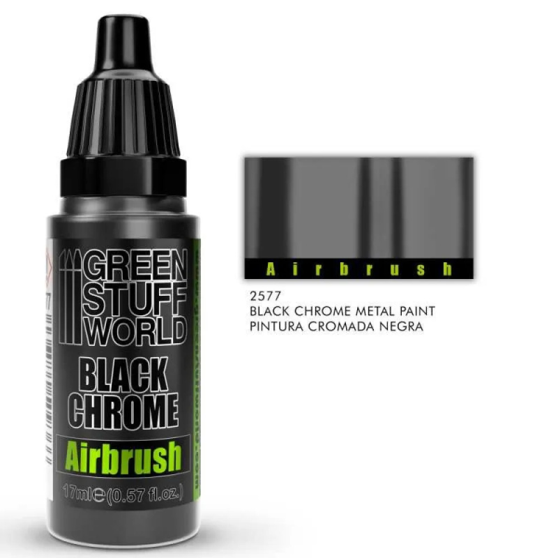 Green Stuff World Black Chrome Paint - Airbrush