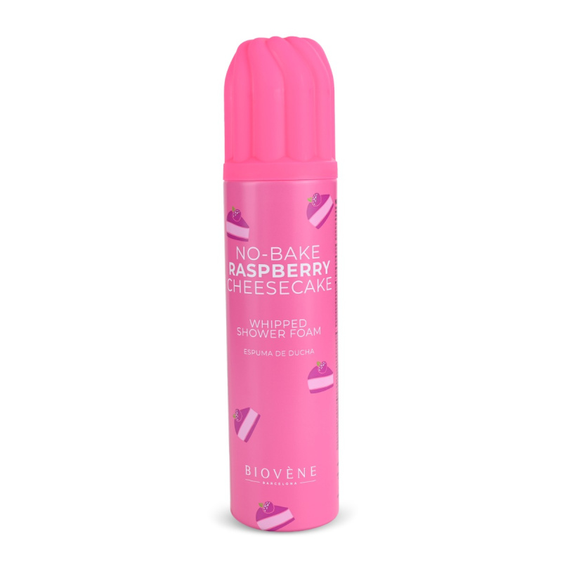 Biovène Šlehačková sprchová pěna No-Bake Raspberry Cheesecake 250 ml