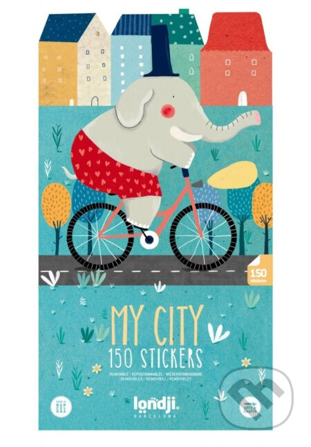 Snímatelné samolepky Město - hra z kategorie Samolepky