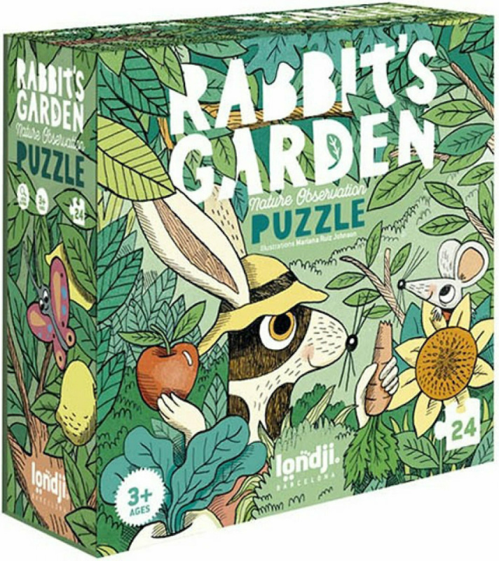 LONDJI Puzzle Králíčkova zahrádka - 24 pcs