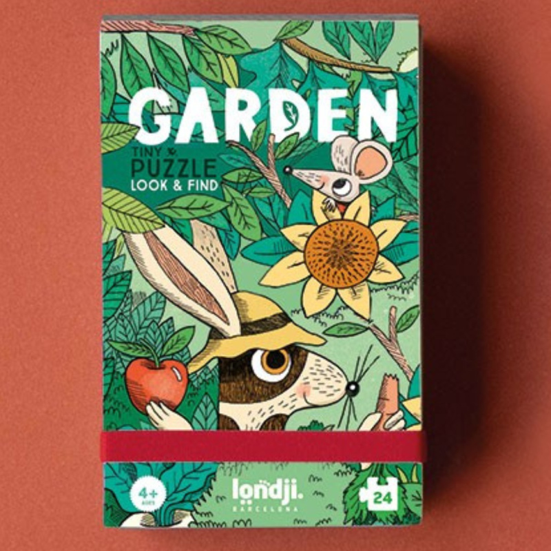 LONDJI Kapesní puzzle Tiny Zvířátka na zahradě - 24 pcs