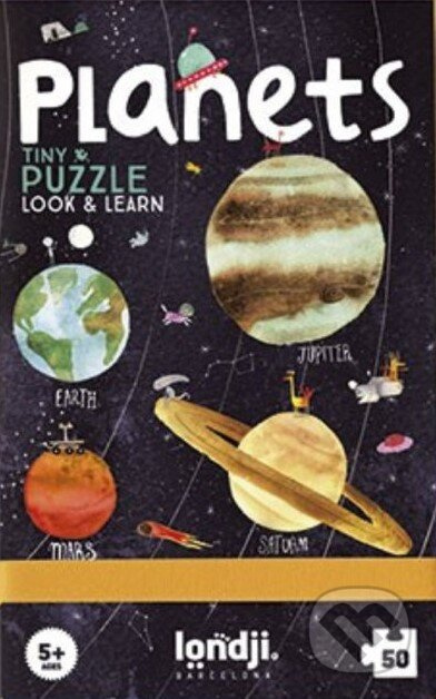 LONDJI Kapesní puzzle Planety - 50 pcs