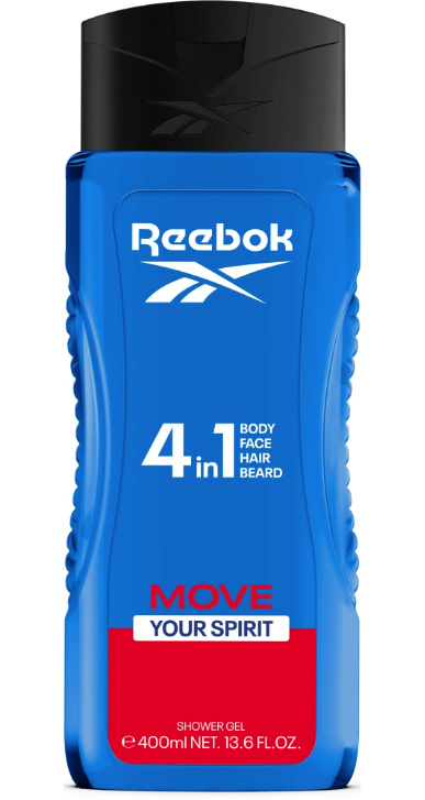 Reebok MEN Move Your Spirit Sprchový gel  400ml. 4in1