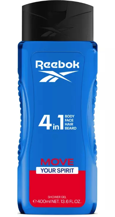 Reebok MEN Move Your Spirit Sprchový gel  400ml. 4in1