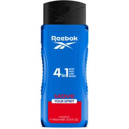 Reebok MEN Move Your Spirit Sprchový gel  400ml. 4in1