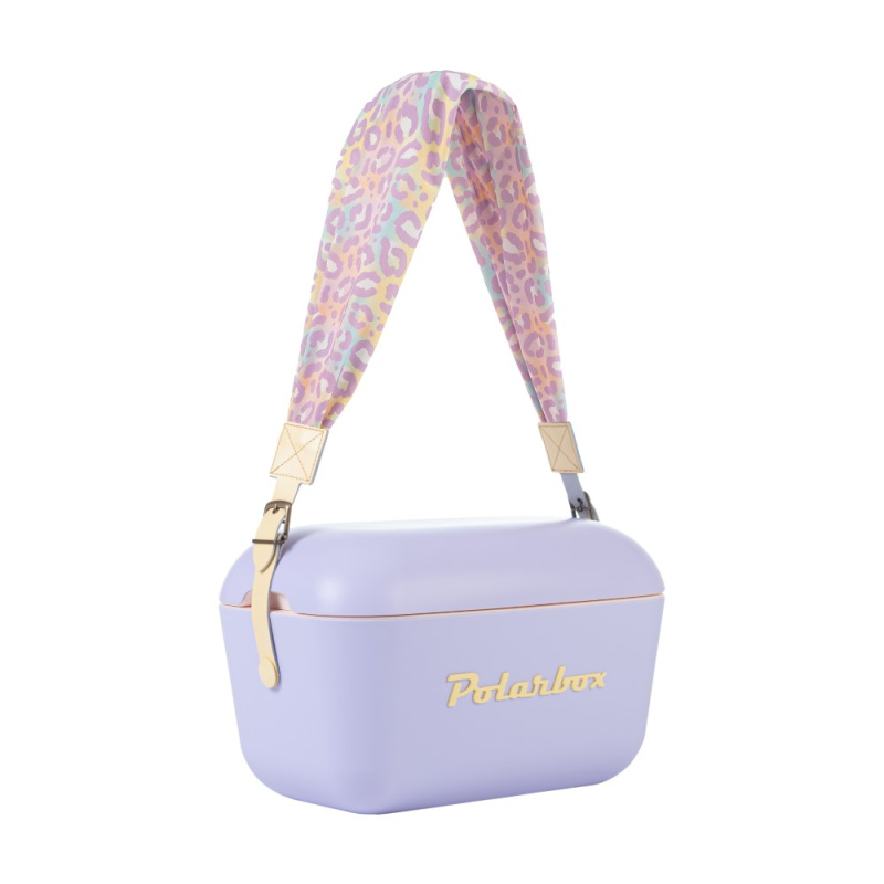 Polarbox Látkový popruh POP, vzor Animal, žlutá přezka PLBSTRAP9301