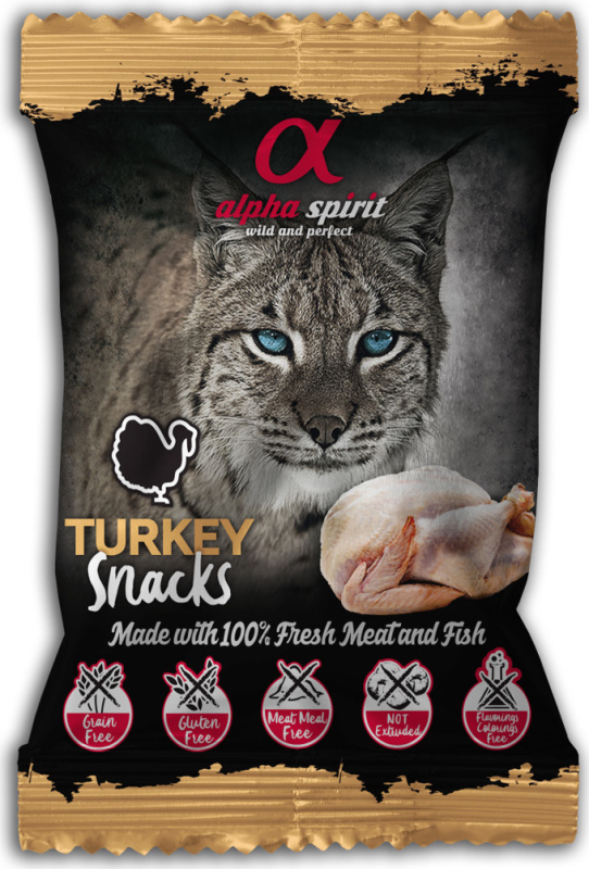Alpha Spirit Cat Turkey Snacks 50 g