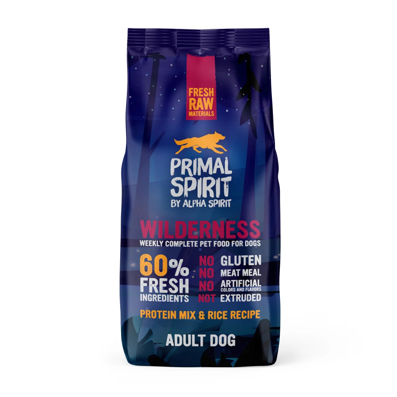 Primal Spirit Dog 60 % Wilderness 12 kg