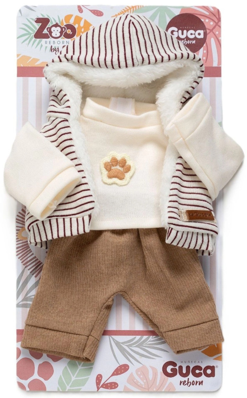 Obleček pro opičku Reborn 32 cm – 3dílná souprava