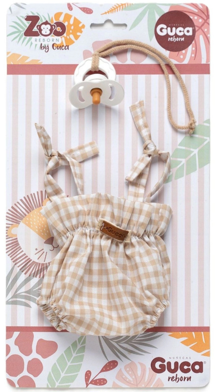 Obleček pro opičku miminko REBORN 32 cm s dudlíkem