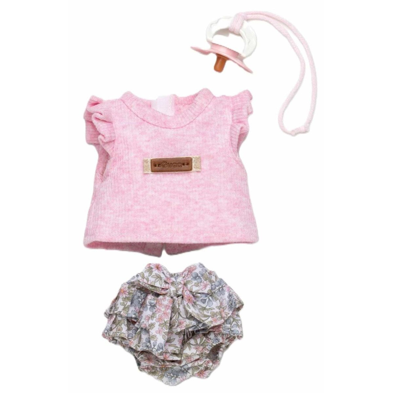 Guca obleček pro opičku miminko Reborn 32 cm s dudlíkem