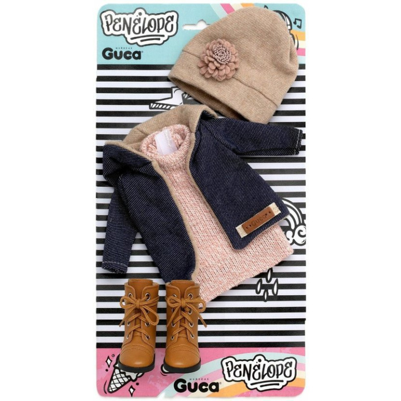 Guca Penelope – obleček pro panenku 34 cm s botičkami