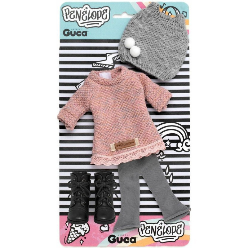 Obleček pro panenku Penelope 34 cm s botičkami