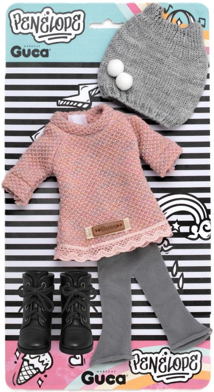 Obleček pro panenku Penelope 34 cm s botičkami