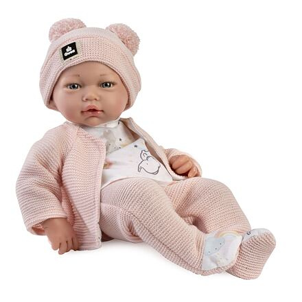 Guca 894 NEW BORN - realistická panenka miminko s měkkým látkovým tělem - 36 cm