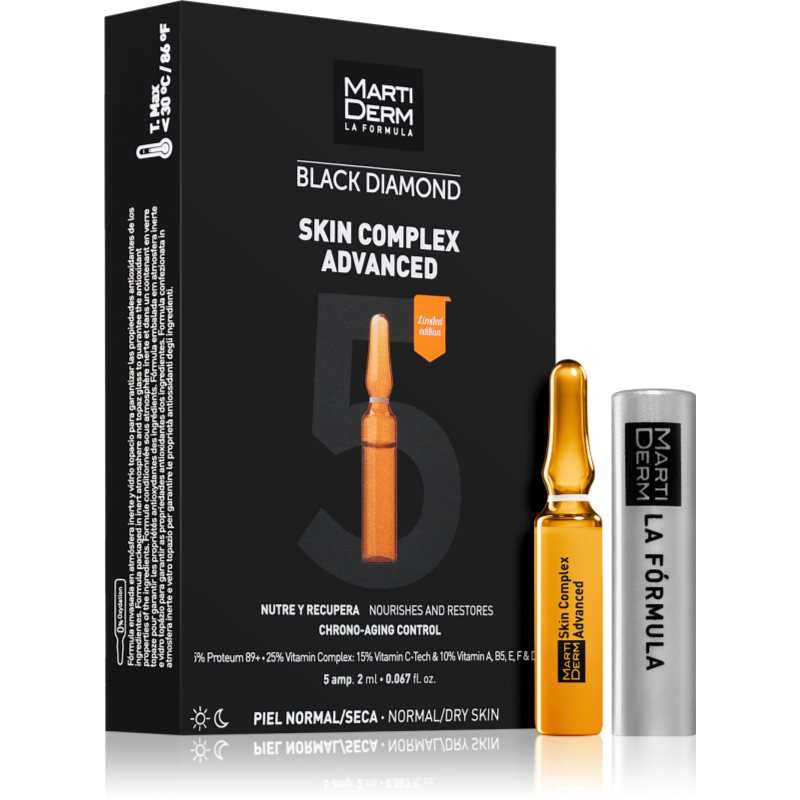 MartiDerm Black Diamond Skin Complex Advanced ampulky pro unavenou pleť 5x2 ml