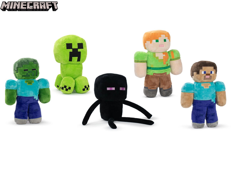 Minecraft plyšová postavička 30 cm (5 variant), od narození