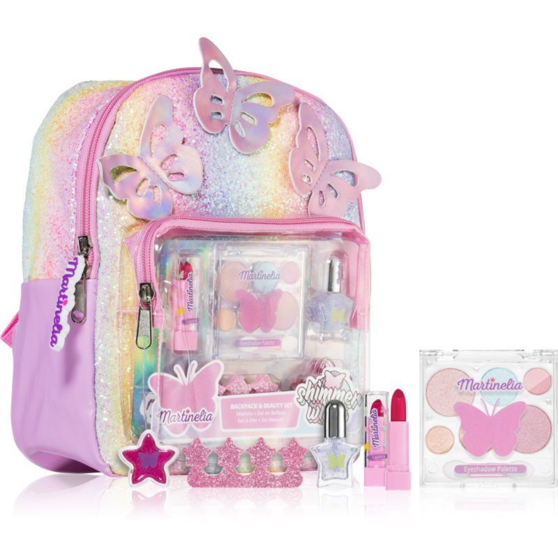 Martinelia Shimmer Wings Bagpack & Beauty Set dárková sada pro děti