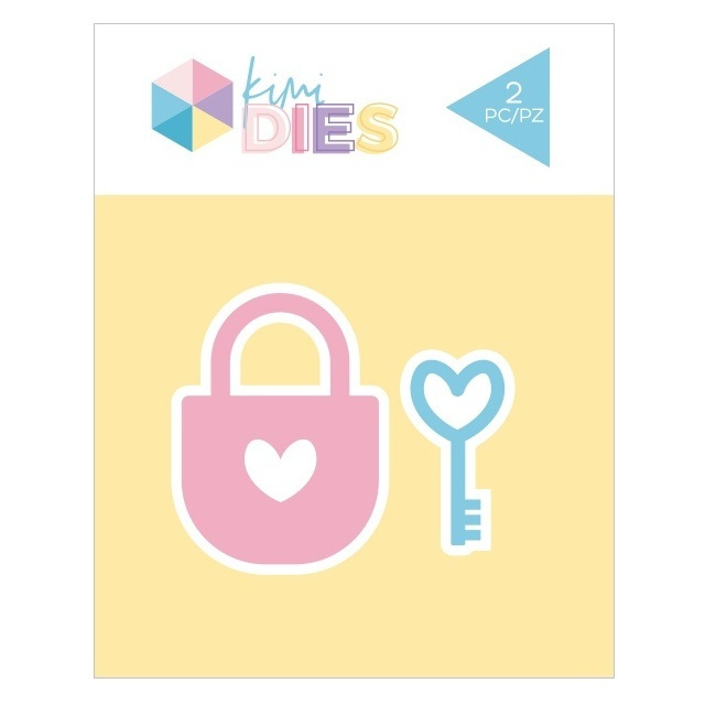 Zámek a klíč - vyřezávací kovové šablony (2ks)