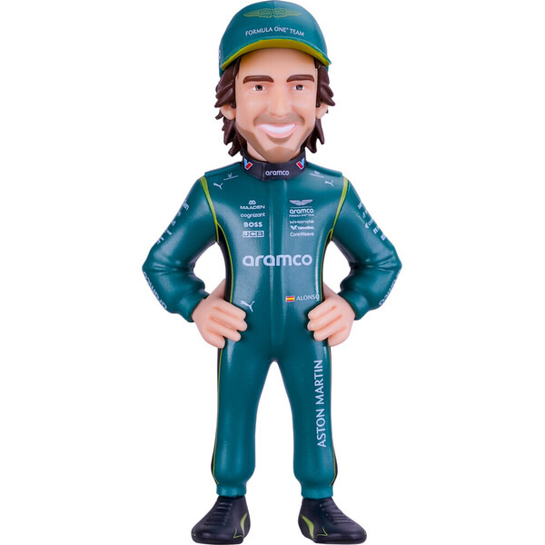 Figurka F1 Minix 154 S2 Aramco Aston Martin - Fernando Alonso