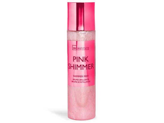 IDC Institute Shimmer Pink tělová mlha se třpytkami 150 ml