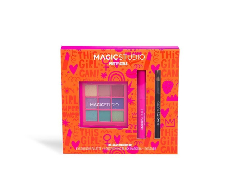 Magic Studio - PRETTY GIRLS EYE-GLAM MAKEUP SET  Dárková sada