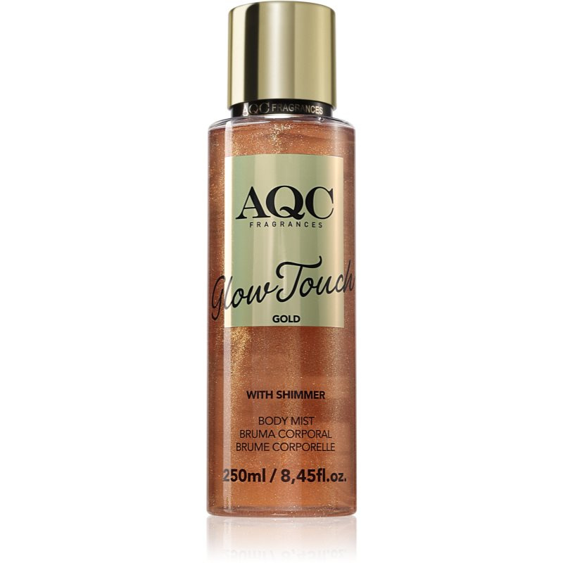 IDC Institute Glow Touch Gold tělová mlha se třpytkami 250 ml